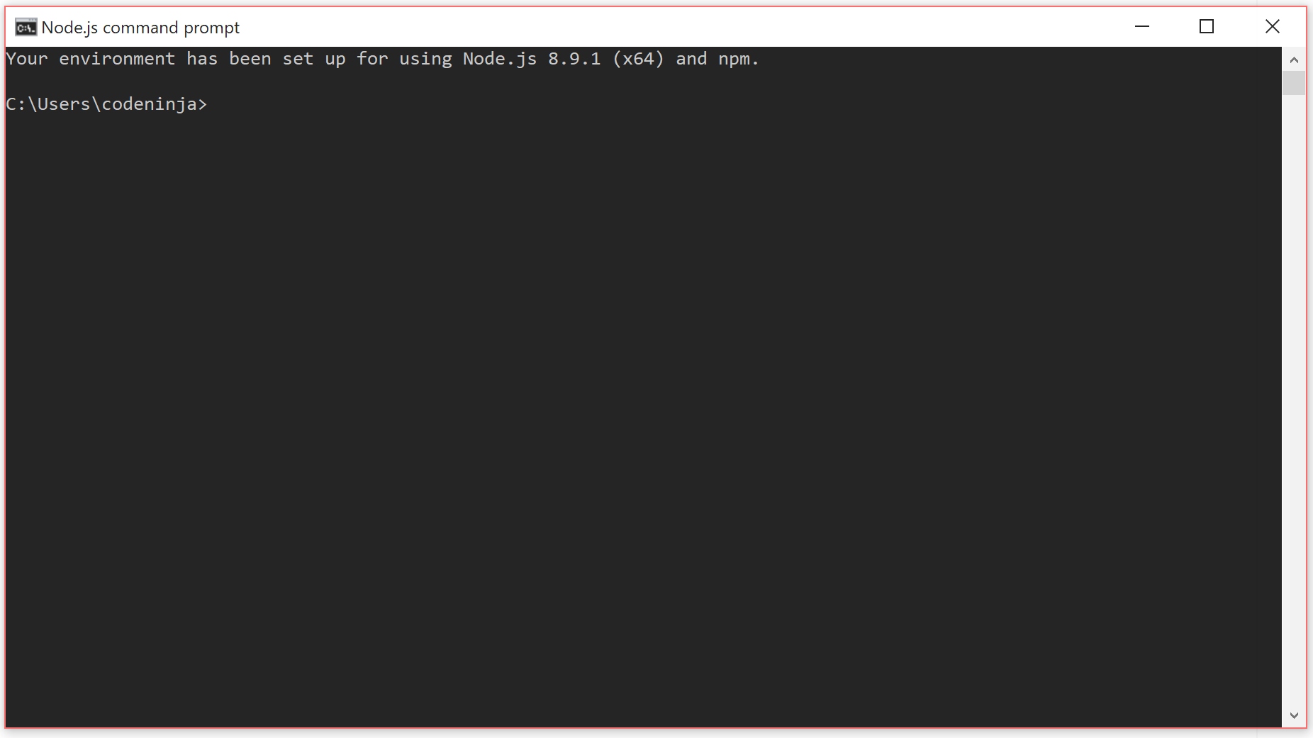 Node.js Command Prompt